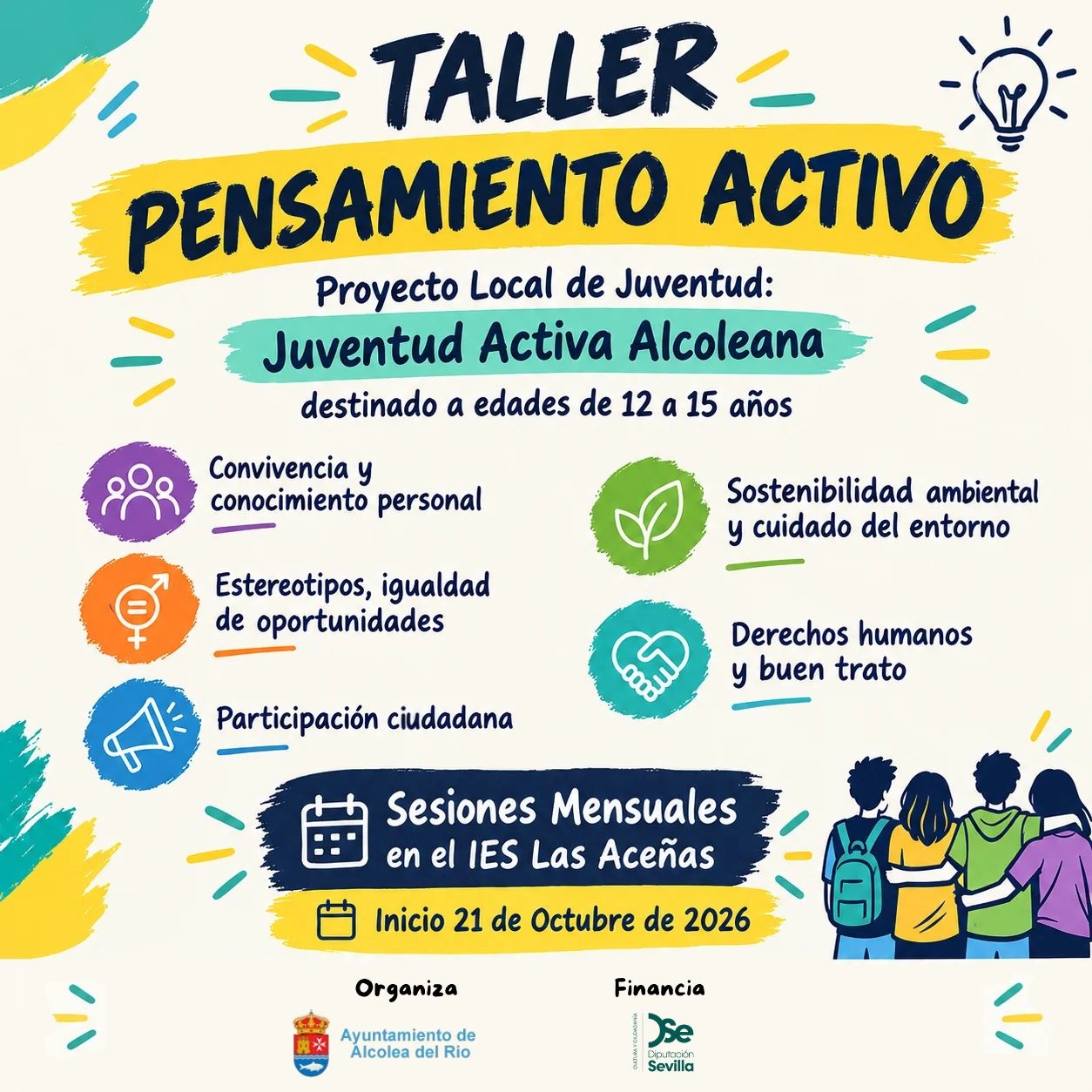 Cartel taller Pensamiento Activo